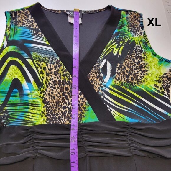 Green and Black Sleeveless Dress Various Sizes L XL - NWOT - Picture 14 of 14